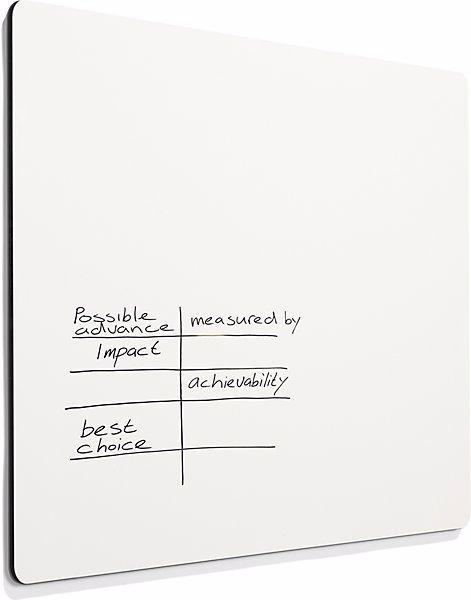 Actual product image smiT CURVE whiteboard, frameless, with rounded corners, WxH 1780 x 1180 mm.