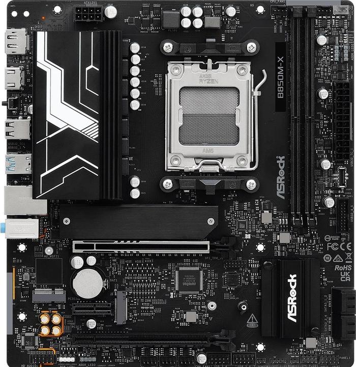 Immagine prodotto AsRock B850M-X R2.0 AM5 mATX HDMI/DP DDR5 (AM5, AMD B850, mATX)