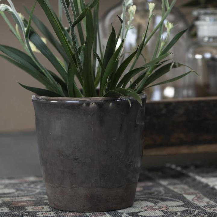 Image du produit Ib Laursen Pot céramique craquelé marron