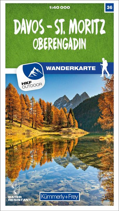 Actual product image Hiking map 36 Davos - St.Moritz - Upper Engadine
