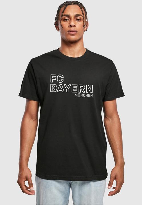 Actual product image FC Bayern München Logo Vertical T-Shirt Round Neck - 115207 (4XL)