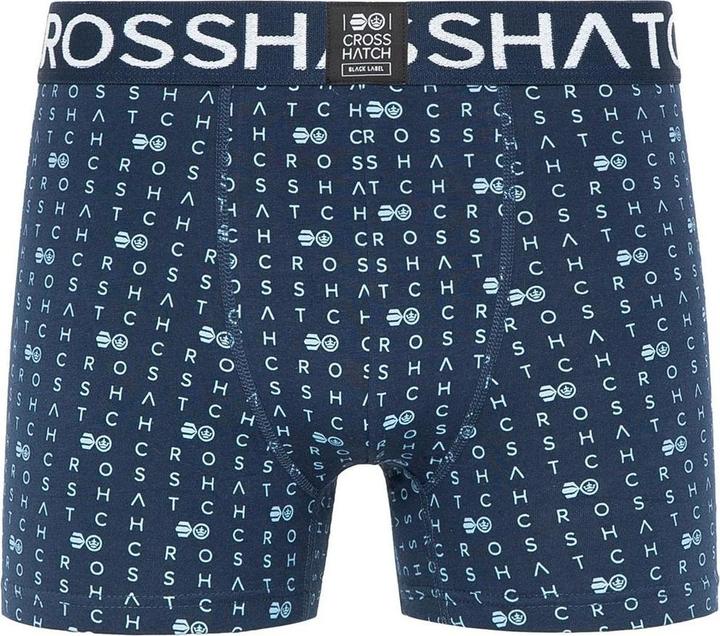 Actual product image Crosshatch Mens Gridline Boxer Shorts (Pack of 3) (XL, pack of 3)