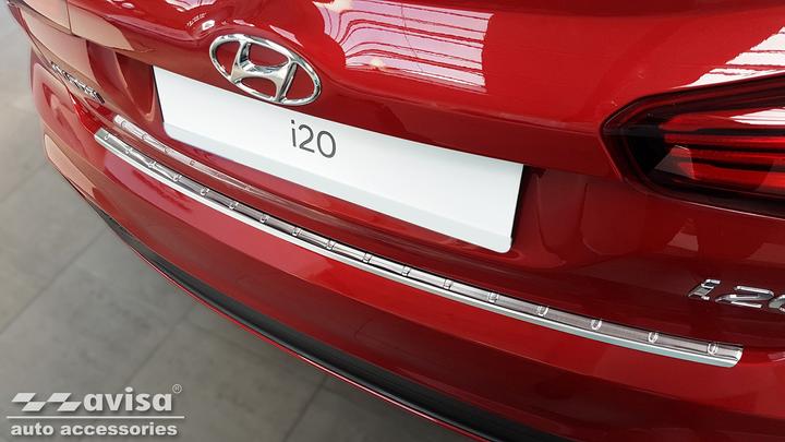 Actual product image Avisa Stainless steel bumper protection for Hyundai i20 from 2020 until today (Rear)