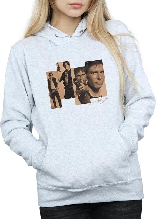 Immagine prodotto Star Wars Han Solo Photoshoot Felpa con Cappuccio Donna (XL)