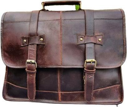 Produktbild Only-Bags.Store 16-Zoll-Leder-Messenger-Tasche, Leder-Laptop-Tasche, Umhängetasche, Crossbody Laptop-Tasche