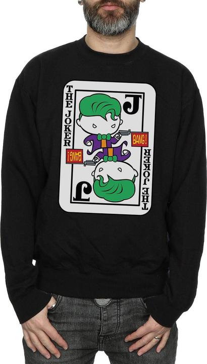 Actual product image Mens Chibi Joker Playing Card Sweatshirt (L)