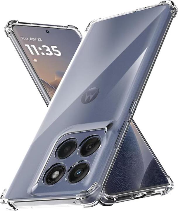 Actual product image Techsuit - Shockproof Clear Silicone - Motorola Edge 60 Fusion - Clear (Motorola Edge)