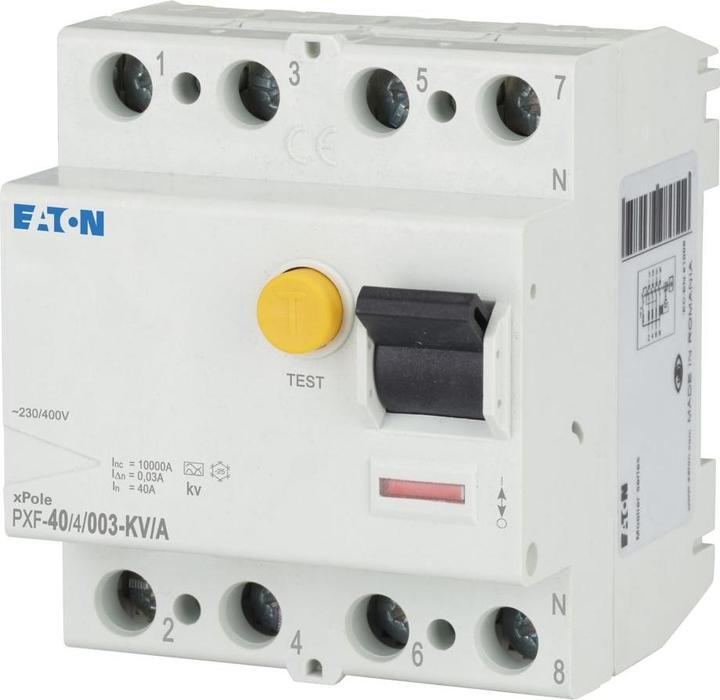 Immagine prodotto Eaton MOE PXF-40/4/003-KV/A Interruttore Fi 4p 40A 30mA tipo KV/A