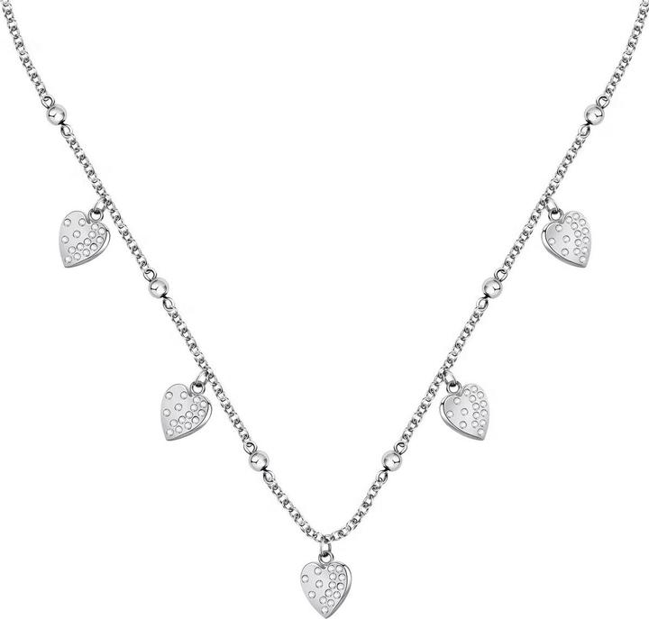 Actual product image Morellato Passioni Neck +White Crystal (Stainless steel, 38 - 45 cm)