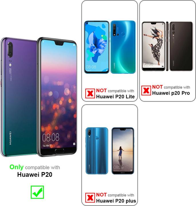Productafbeelding Cadorabo Flip als onzichtbaar deksel (Huawei P20)