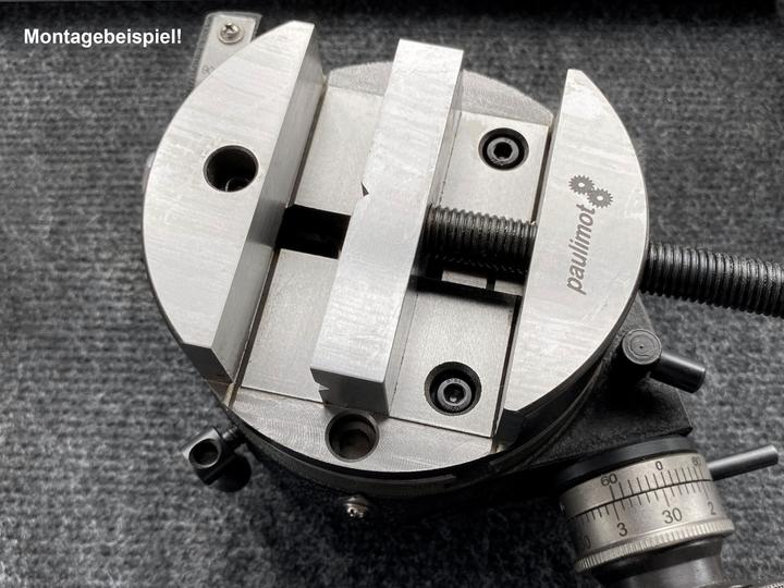Produktbild Paulimot Schraubstock für Teilapparate Ø 100 mm, Backenbreite 80 mm (42 mm)