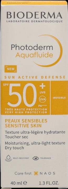 Image du produit Bioderma Photoderm Aquafluide SPF50 (Crème solaire, SPF 50, 40 ml, 0.04 g)