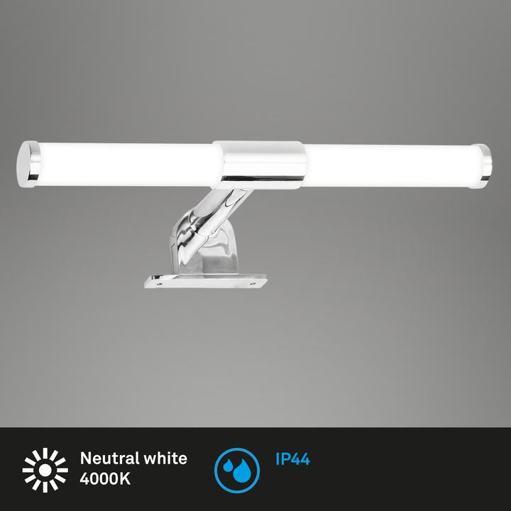 Actual product image Briloner LED mirror light, chrome, IP44, LED/5W