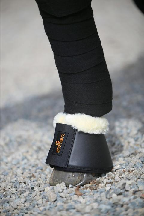Actual product image Kentucky Horsewear Hoof bells leather sheepskin