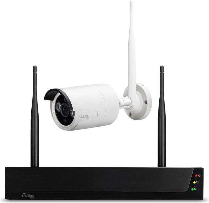 Image du produit Casativo Système de surveillance sans fil, 8 caméras QHD & enregistreur HDD, accès à distance par application (2304 x 1296 Pixels)