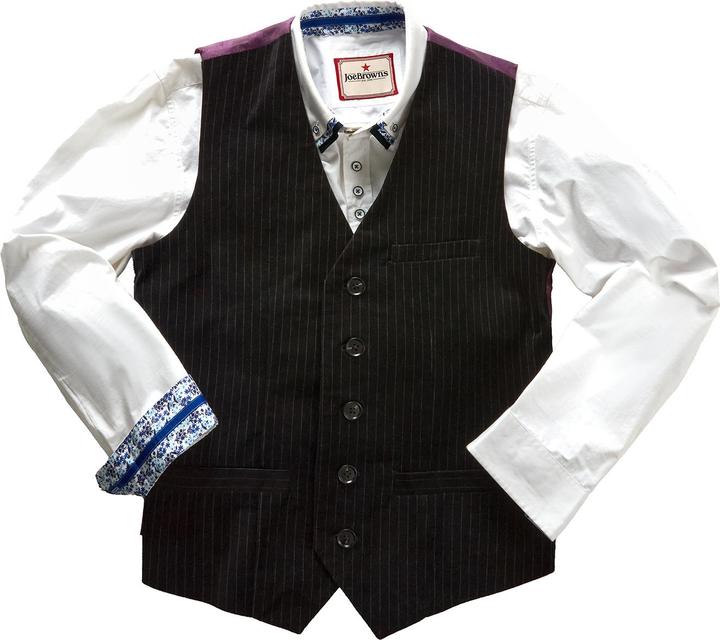 Joe Browns Velvet Pinstripe Suit Waistcoat (52)