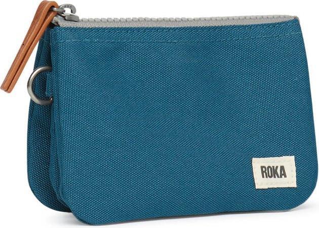 Actual product image Roka London Carnaby Wallet Sustainable Canvas Marine