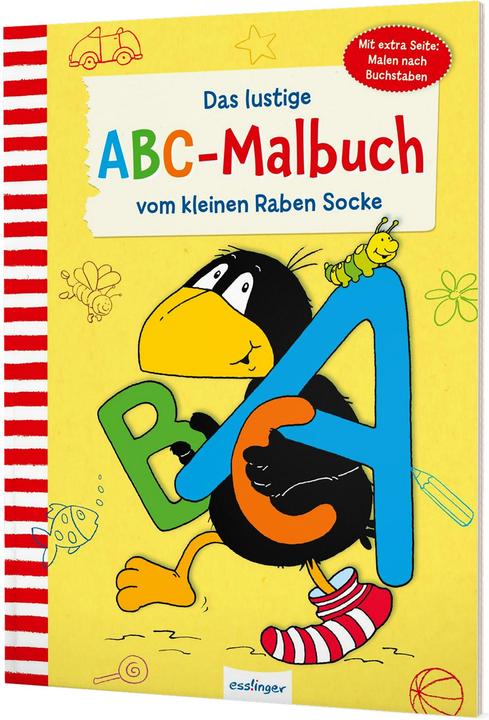 Actual product image The little raven sock: The funny ABC coloring book from the little raven sock