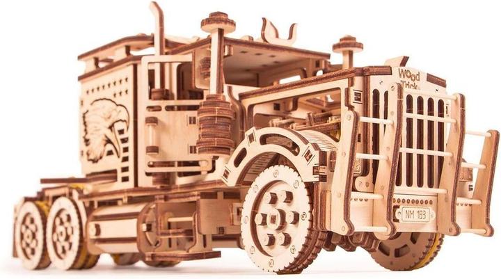 Actual product image Wood Trick Truck - articulated lorry - 3D wooden construction kit