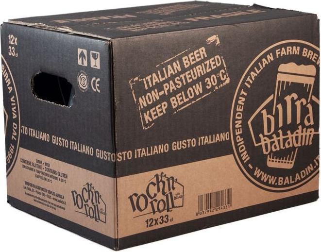 Immagine prodotto Baladin Birra ROCK n' ROLL American Pale Ale con Pepper Crate / 7,5 (12 x 33 cl)