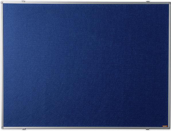 Image du produit eurokraft basic Tableau à épingles, habillage tissu bleu, l x h 1200 x 900 mm. (Tableau d'affichage, 1200 x 900 mm)