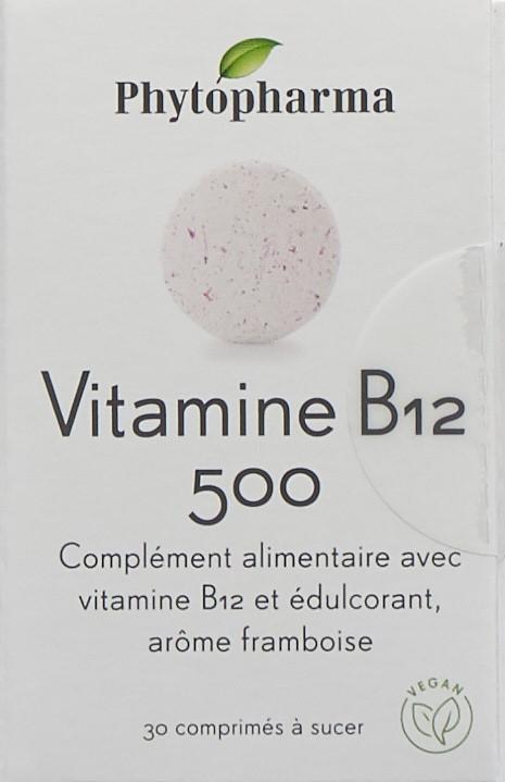 Actual product image Phytopharma Vitamin B12 Lutschtablette 500 mcg (30 Piece, Pills, 40 g)