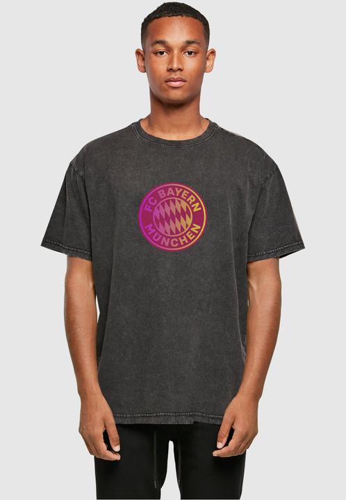 Immagine prodotto FC Bayern München Logo Colour Acid Washed Heavy Oversize Tee - 115453 (L)