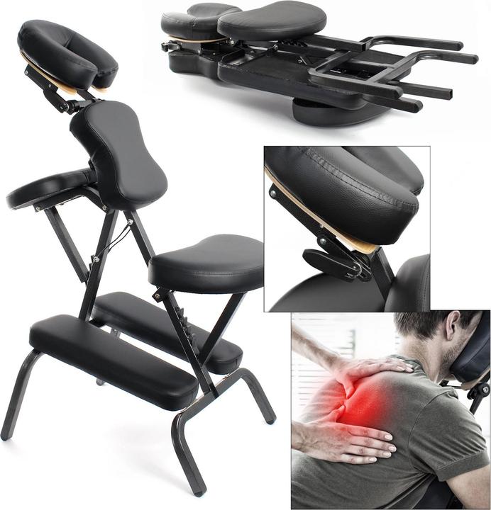 Immagine prodotto Wiltec Sedia da massaggio Toboli pieghevole 120 kg sedia mobile per tatuaggi sedia portatile per