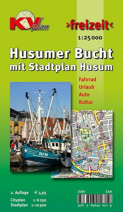 Produktbild Husumer Bucht mit Stadtplan Husum 1 : 25 000 (Deutsch)