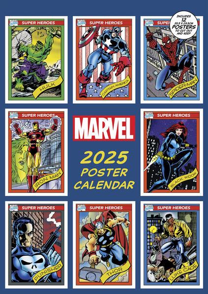 Actual product image Marvel 2025 Wall Calendar 30 x 42 cm (30 x 42 cm, Hardcover, German)