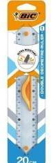 Produktbild Bic Lineal 20cm Doppellineal 1Stk (200 mm)