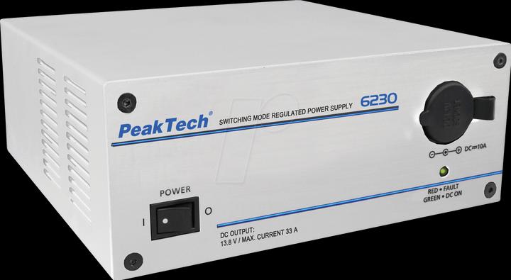 Produktbild Peaktech 6230 Schaltnetzteil für Funkausrüstungen, 10