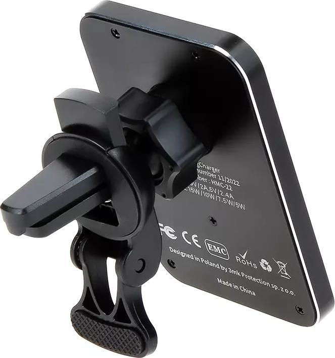 Produktbild 3MK Kfz-Ladegerät-Halterung kabellos Hardy MagCharger 15W schwarz