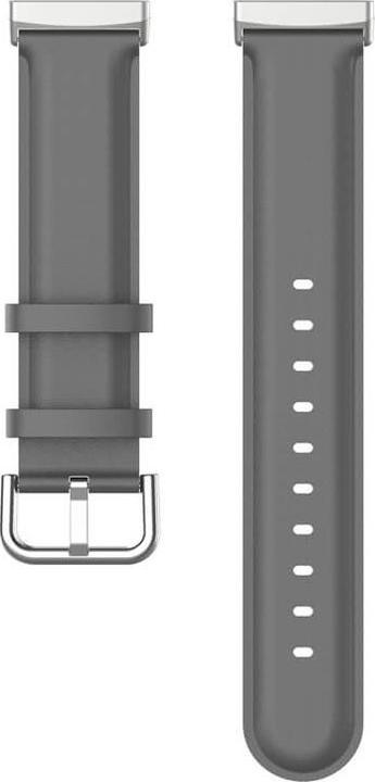 Produktbild Cover-Discount Fitbit Versa / Sense - Lederarmband grau (Kunstleder, Versa 3, Sense)