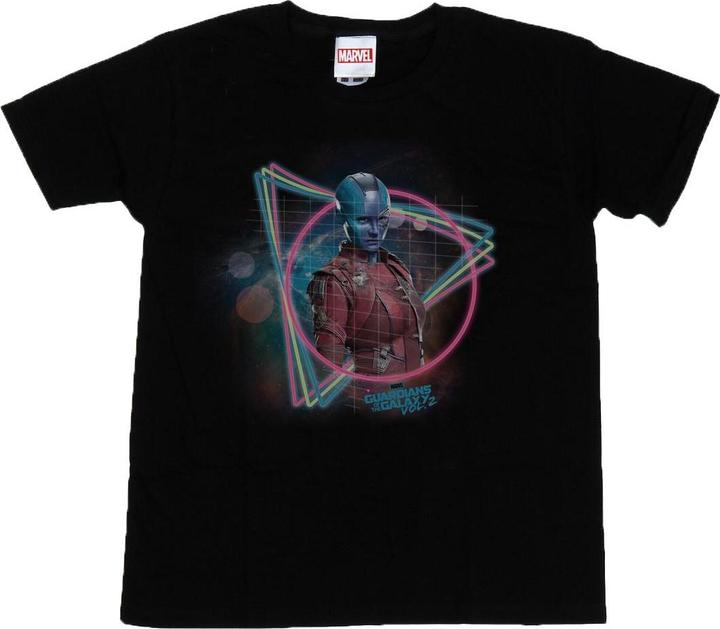 Actual product image Girls Guardians Of The Galaxy Neon Nebula Cotton T-Shirt (152, 158)