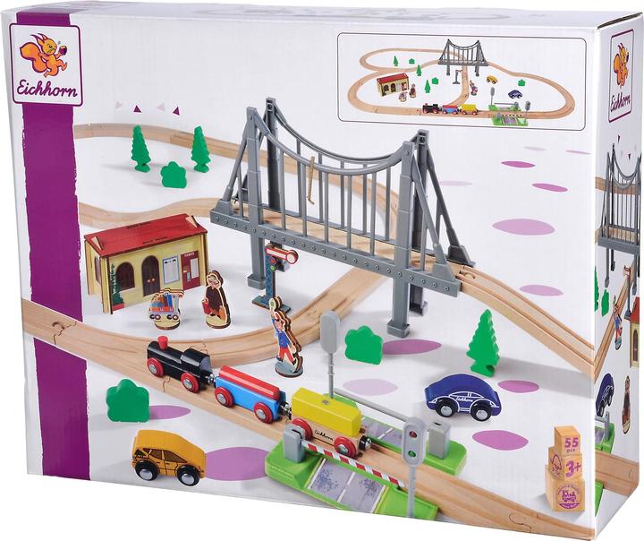 Actual product image Eichhorn EH railroad, railroad set with bridge