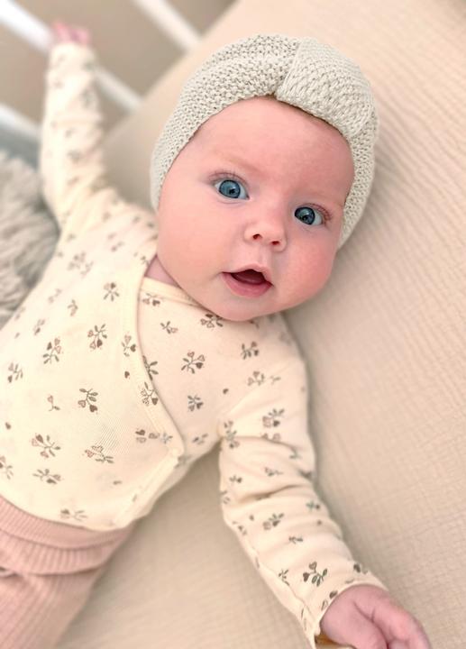 Actual product image nordic coast company Set of 2 baby turbans nature & copper