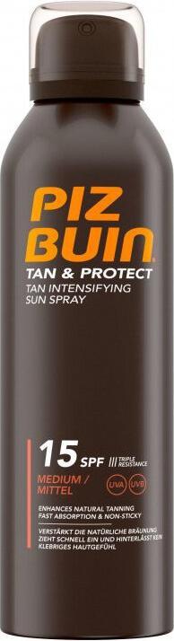 Piz Buin TAN & PROTECT Tan Intensifying Sun Spray SPF 15 - Protective spray for intense tanning - (Sonnenspray, SPF 15, 150 ml)