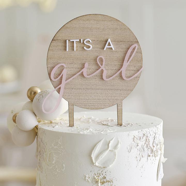 Actual product image Ginger Ray Cake Topper - It's a Girl