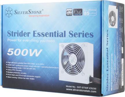 Immagine prodotto Silverstone SST-ST50F-ES230 v2.0 Strider Essential Series - 500 Watt (500 W)