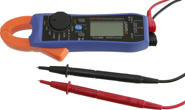 Actual product image Owon Stromzange CM2100B, Bluetooth, 100 A AC/ DC, True RMS
