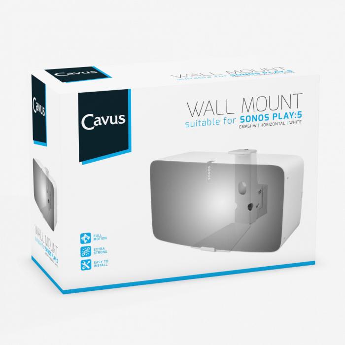 Produktbild Cavus Wandhalterung für Sonos Five, Play:5, horizontal (1 Stk., Wandmontage, Schwenkbar, Neigbar)