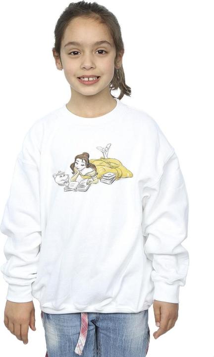 Actual product image Disney Girls Beauty And The Beast Belle Reading Sweatshirt (140, 146)