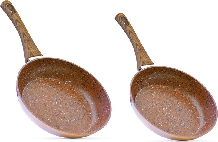 Actual product image Livington Copper & Stone Pan (25 cm, Frying pan, Copper, Aluminium, Steel)
