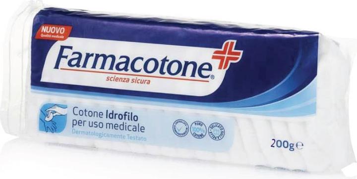Farmacotone Absorbent Cotton for Medical Use 200g