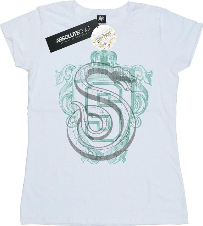 Actual product image Womens/Ladies Slytherin Serpent Crest Cotton T-Shirt (M)