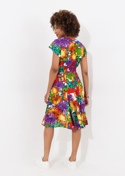 Produktbild Joe Browns Colour Pop Floral Print Cap Sleeve Knee Length Dress (16)