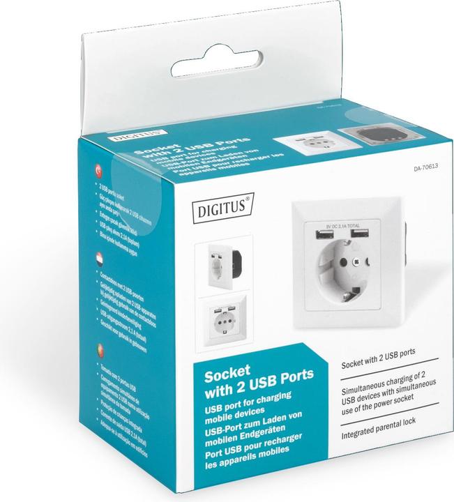 Immagine prodotto Digitus Presa con 2 porte USB