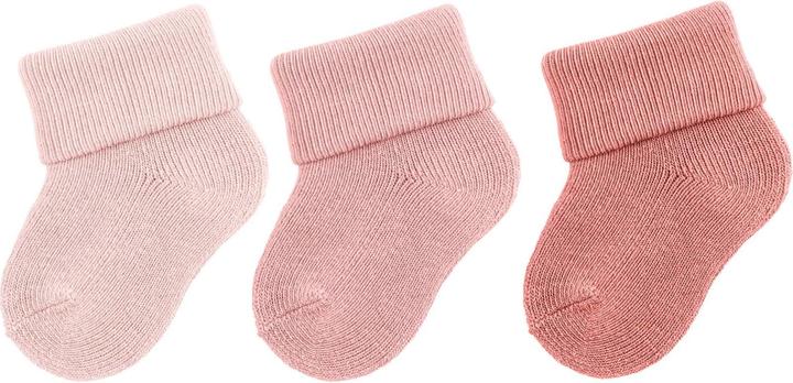 Sterntaler Socks set of 3 uni pale pink One Size (pack of 3, One size)