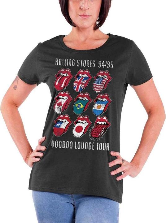 Actual product image The Rolling Stones Womens/Ladies Voodoo Lounge Tongue T-Shirt (M)